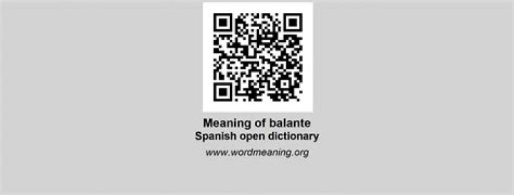 What does balante mean in spanish?